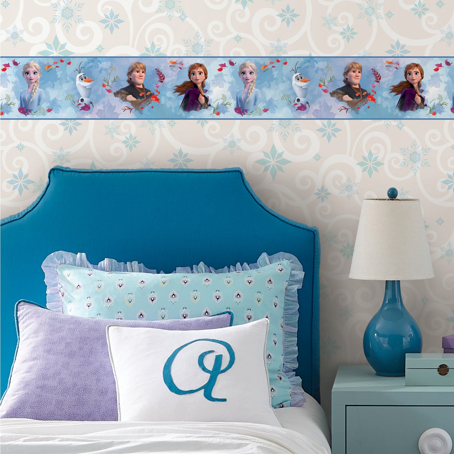 Disney Frozen 2 Peel and Stick Border in a room setting