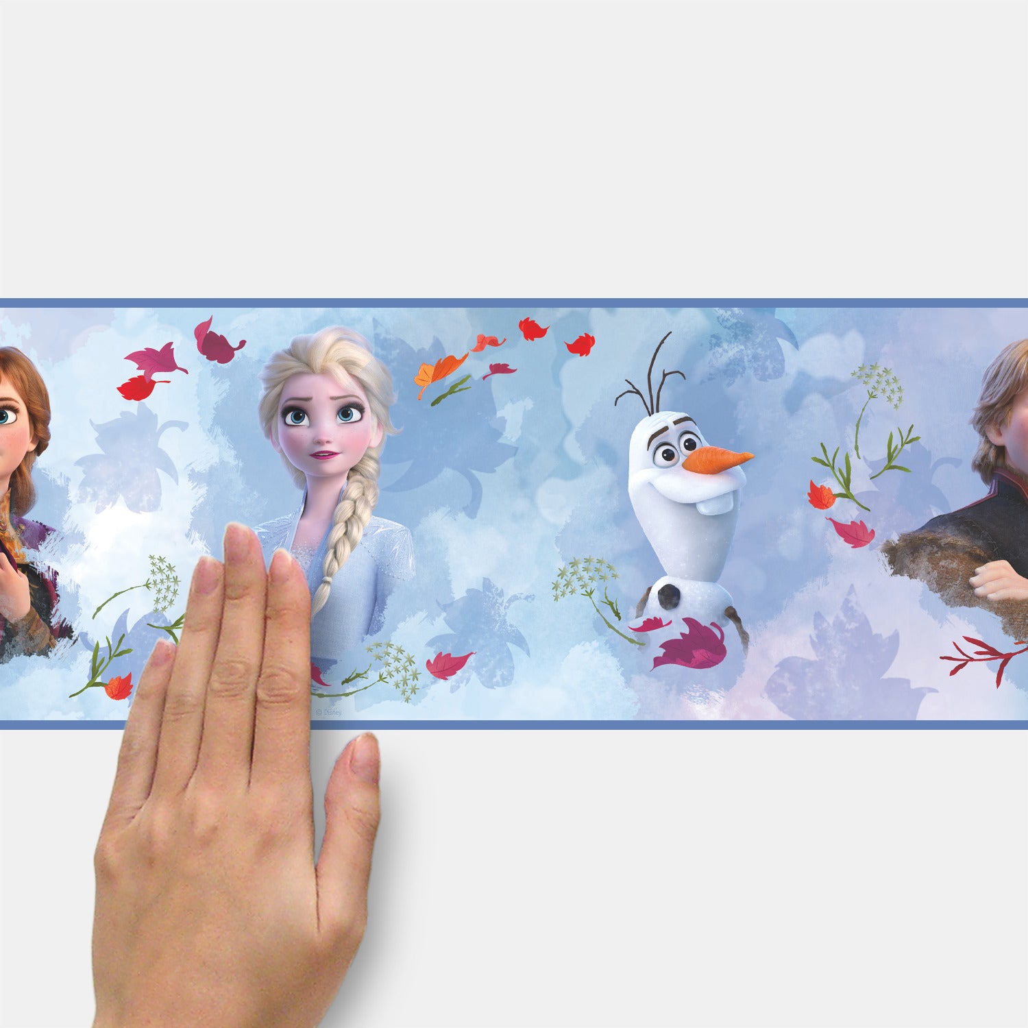 Disney Frozen 2 Peel and Stick Border - how to stick