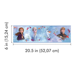Disney Frozen 2 Peel and Stick Border - dimensions