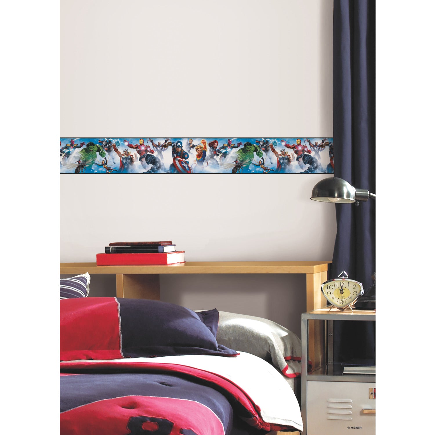 Avengers Gallery Art Borders in a room setting