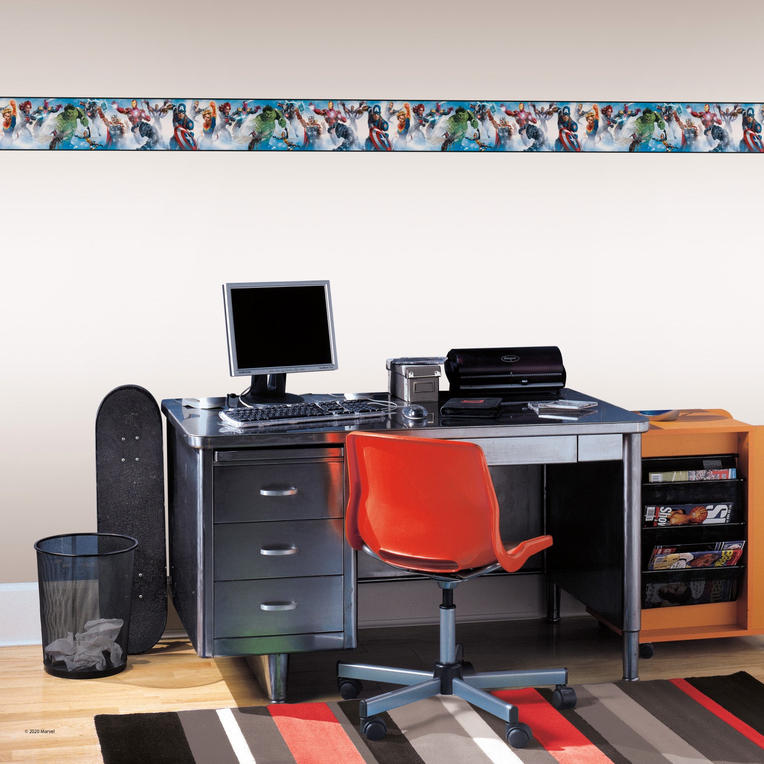 Avengers Gallery Art Borders in a room setting