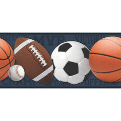Sports Balls Peel and Stick Border by WallPops