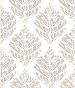 Hygge Fern Damask Peel and Stick Wallpaper by WallPops