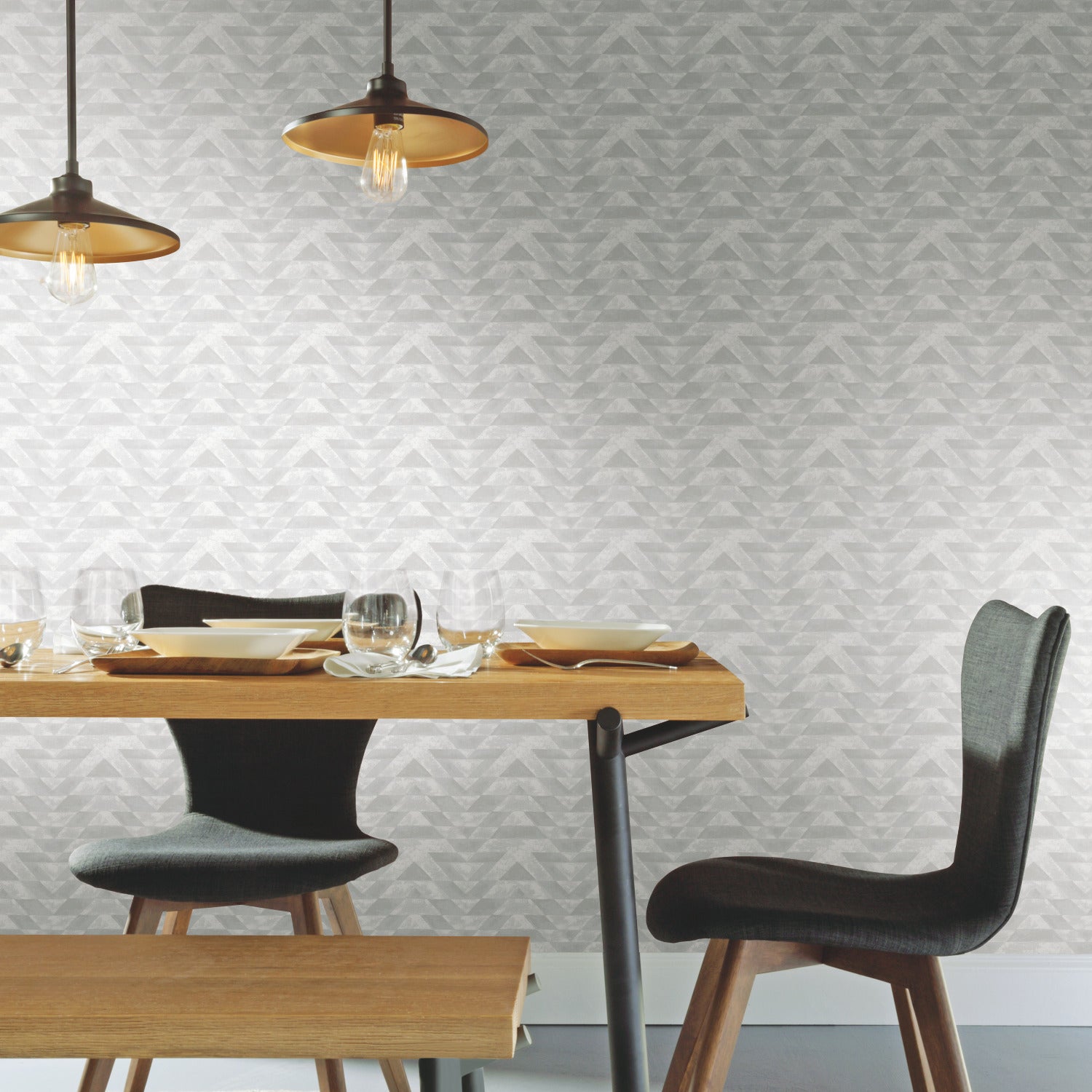 Southwest Geometric Peel and Stick Wallpaper in a room setting