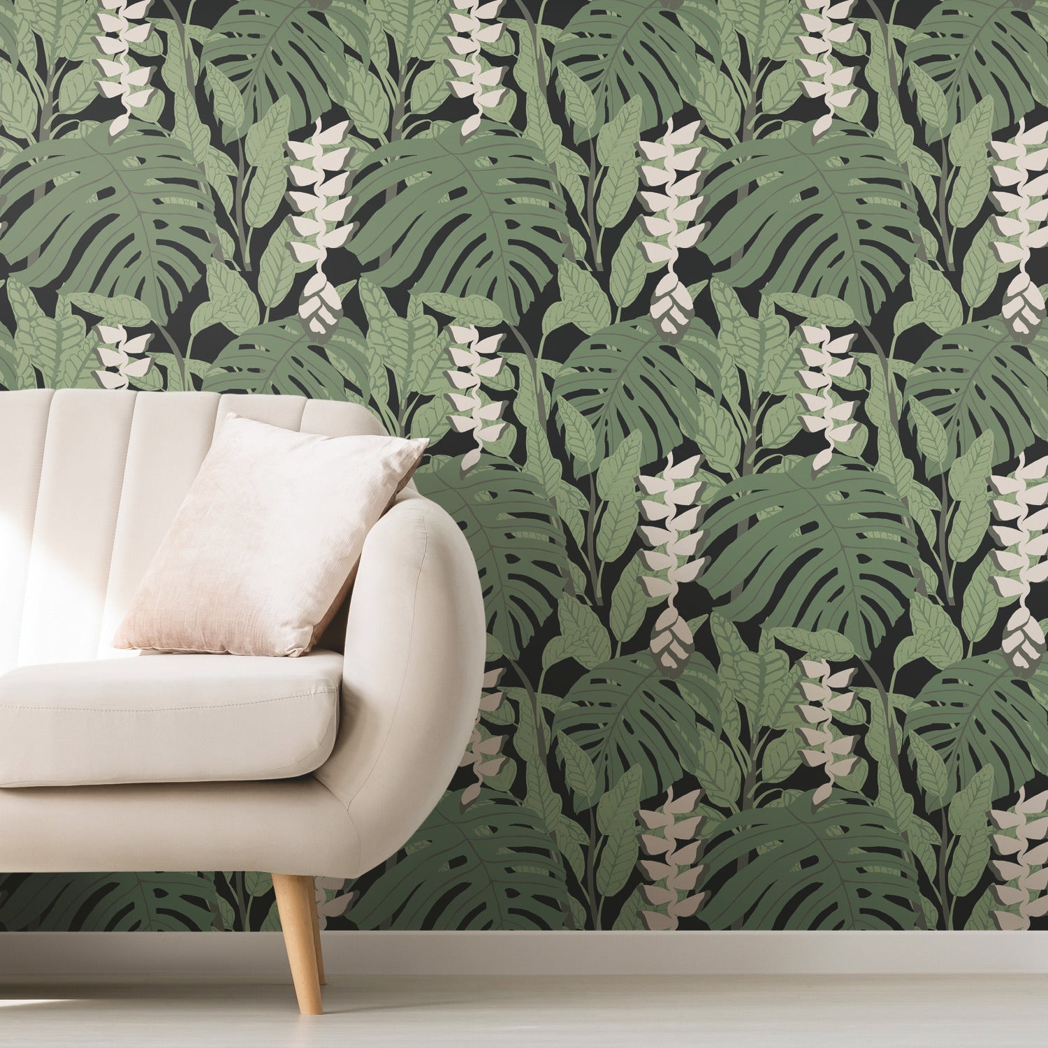 Finlayson Bunaken Peel and Stick Wallpaper in a room setting