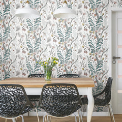 Finlayson Verso Peel and Stick Wallpaper in a room setting