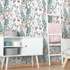 Finlayson Verso Peel and Stick Wallpaper in a room setting