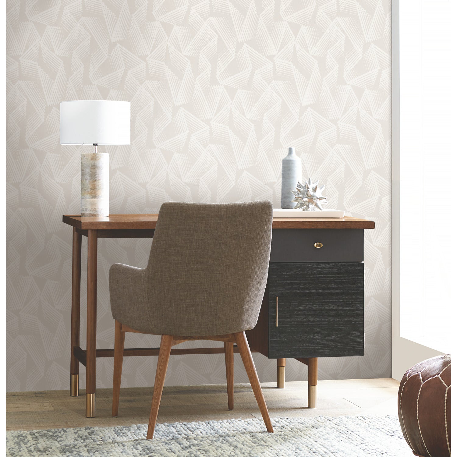 Acceleration Peel and Stick Wallpaper in a room setting