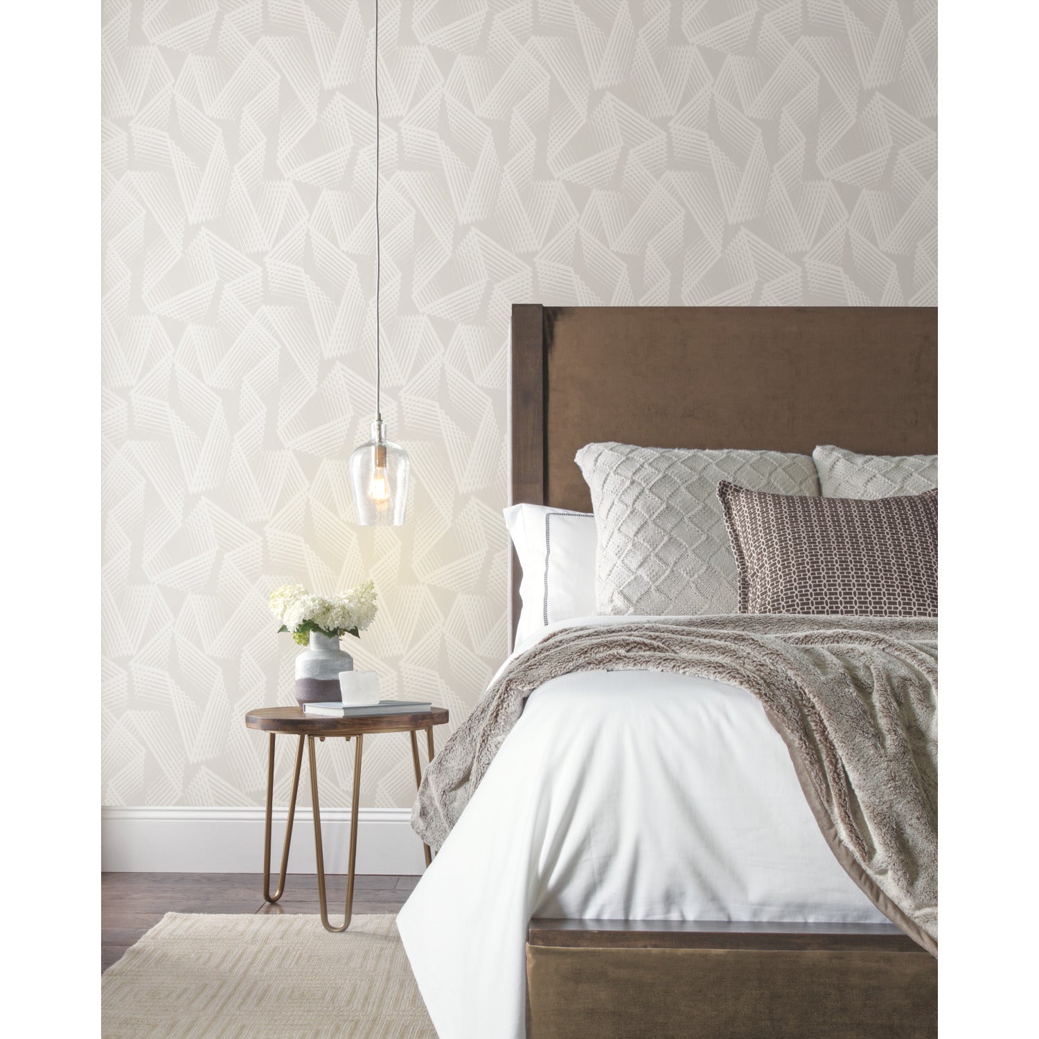 Acceleration Peel and Stick Wallpaper in a room setting