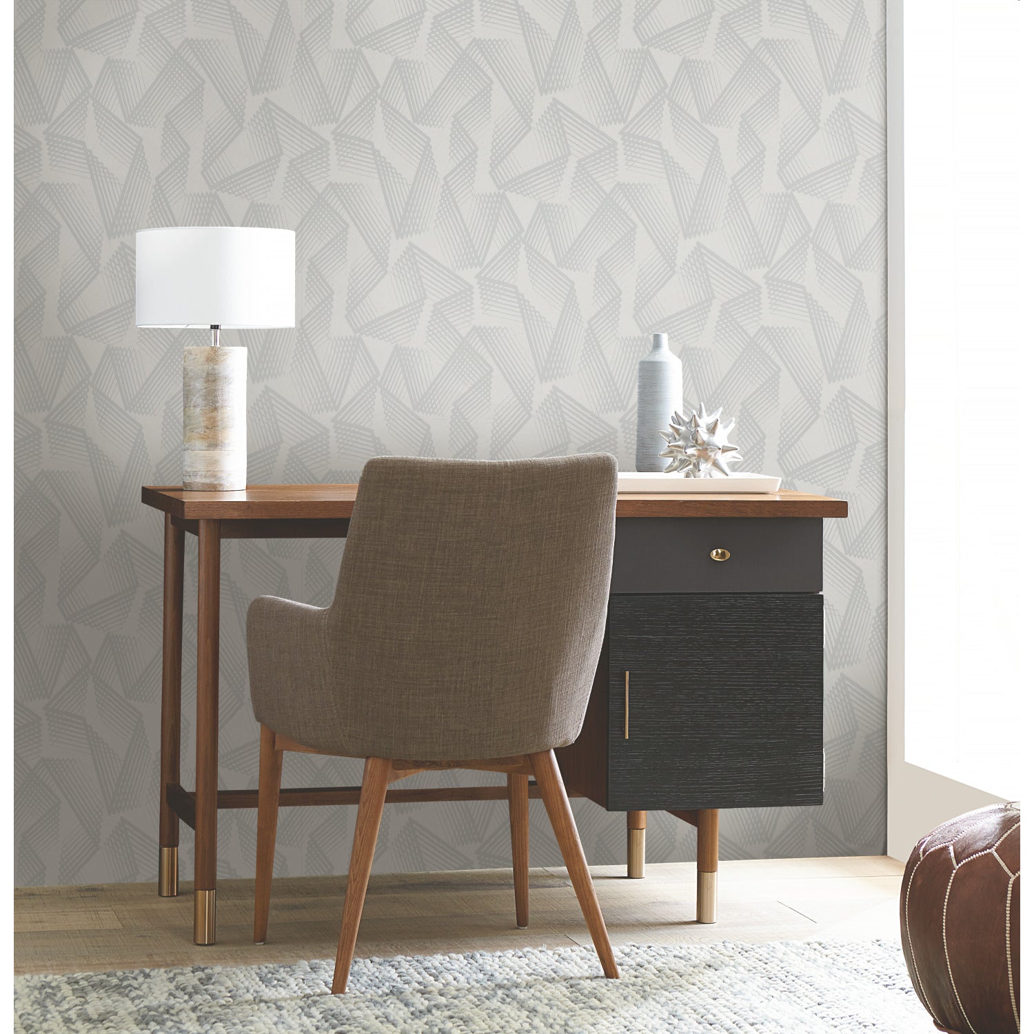 Acceleration Peel and Stick Wallpaper in a room setting