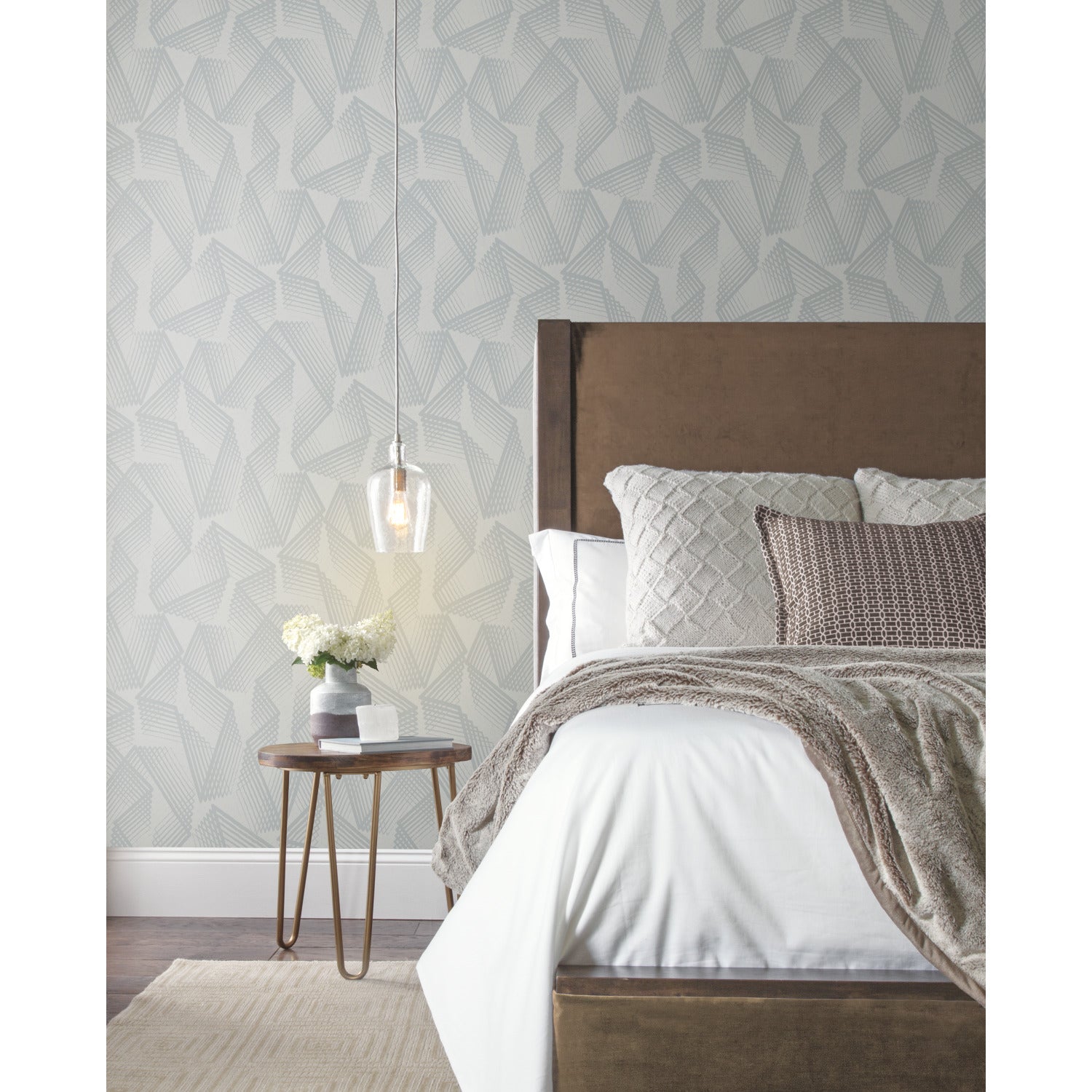 Acceleration Peel and Stick Wallpaper in a room setting