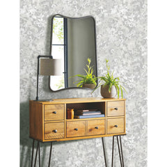 Wildflower Shadows Peel and Stick Wallpaper in a room setting