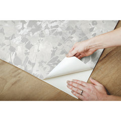 Wildflower Shadows Peel and Stick Wallpaper - how to peel