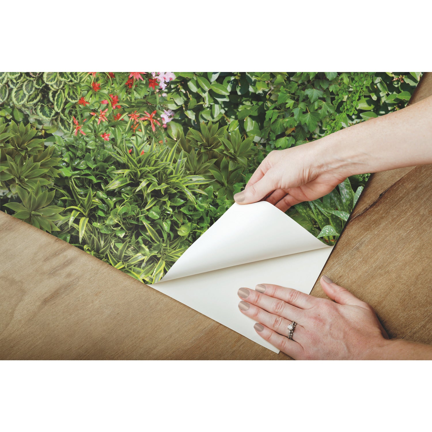 Living Wall Peel and Stick Wallpaper - peel and stick application