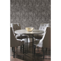Ornate Ogee Peel and Stick Wallpaper in a room setting