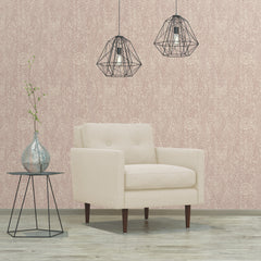 Ornate Ogee Peel and Stick Wallpaper in a room setting
