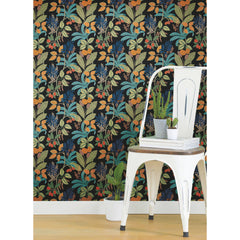 Funky Jungle Peel and Stick Wallpaper in a room setting