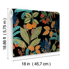 Funky Jungle Peel and Stick Wallpaper - dimensions