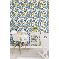 Funky Jungle Peel and Stick Wallpaper in a room setting