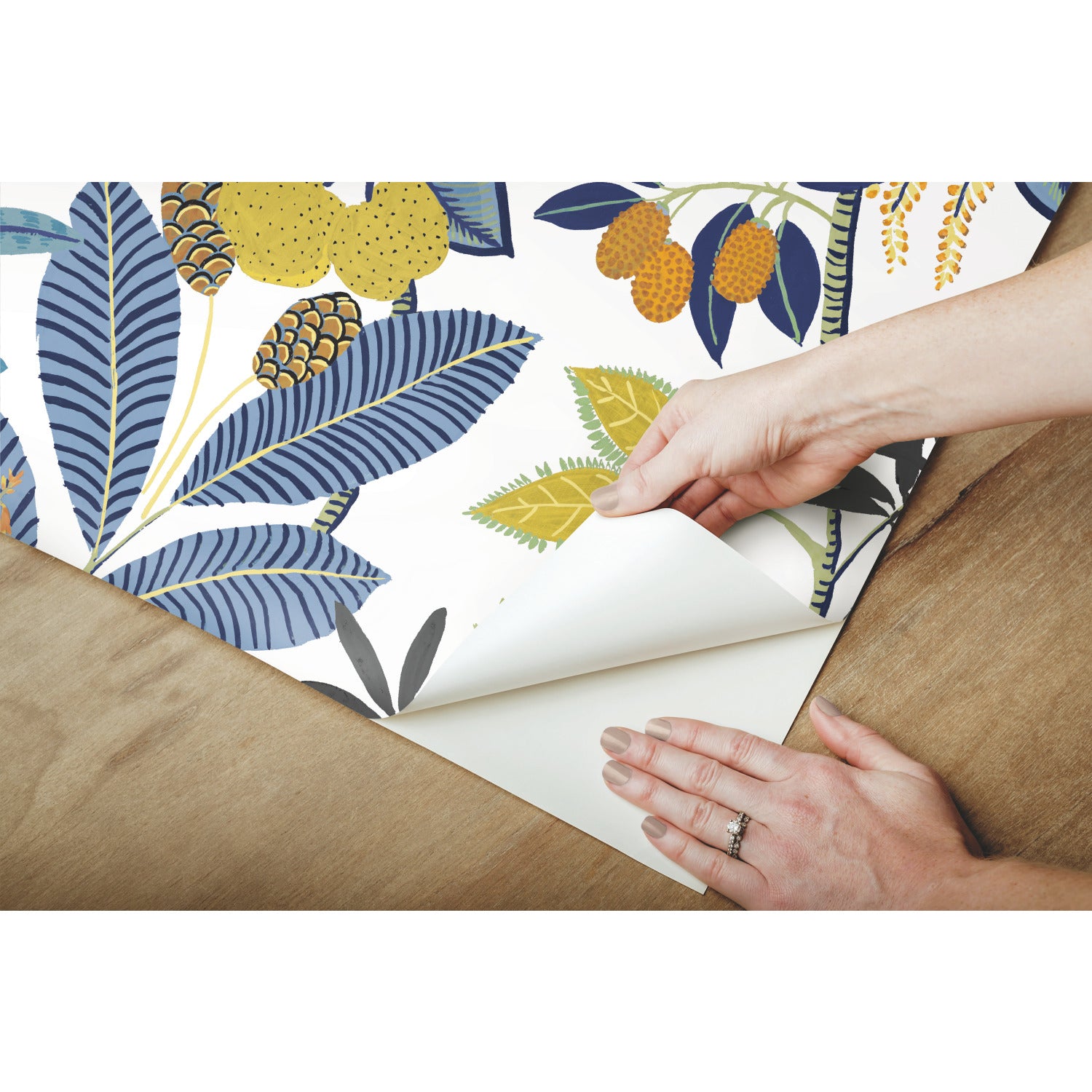 Funky Jungle Peel and Stick Wallpaper - peel and stick application