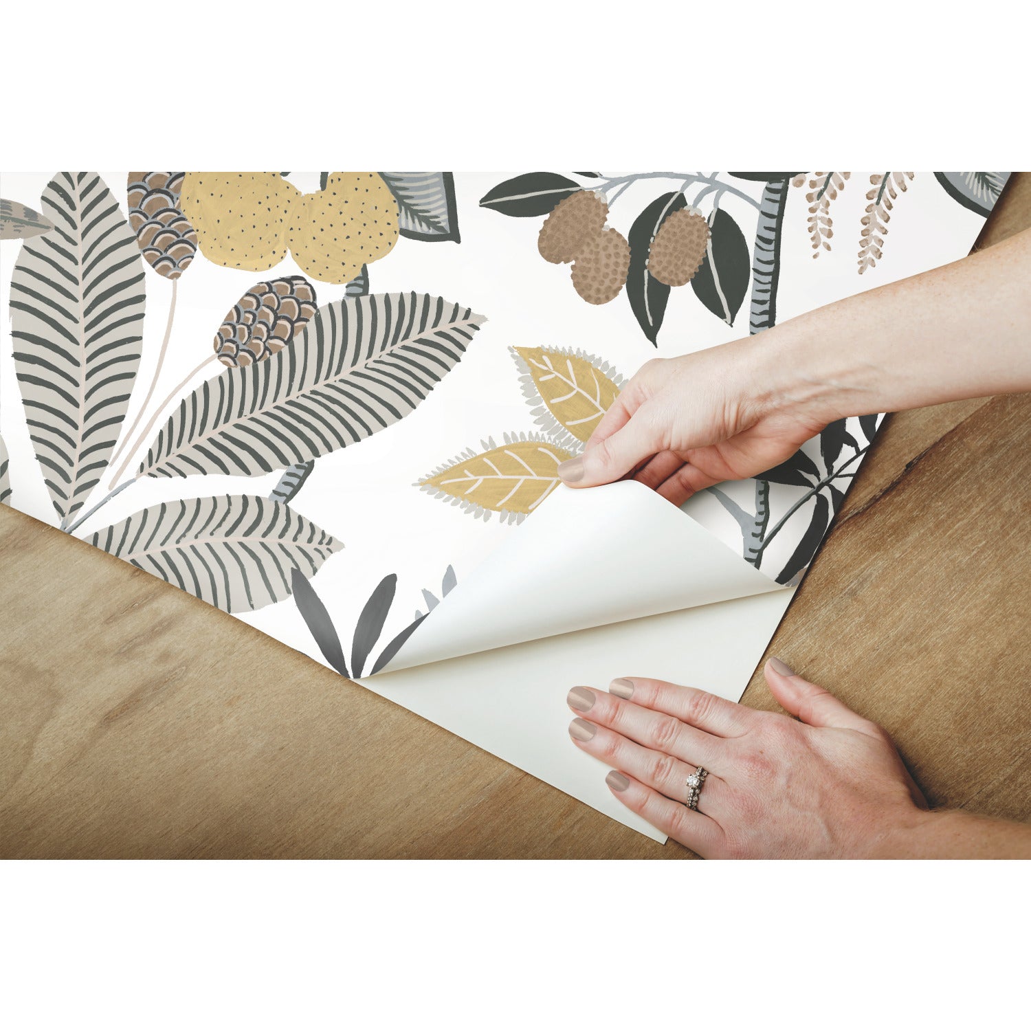 Funky Jungle Peel and Stick Wallpaper - how to peel