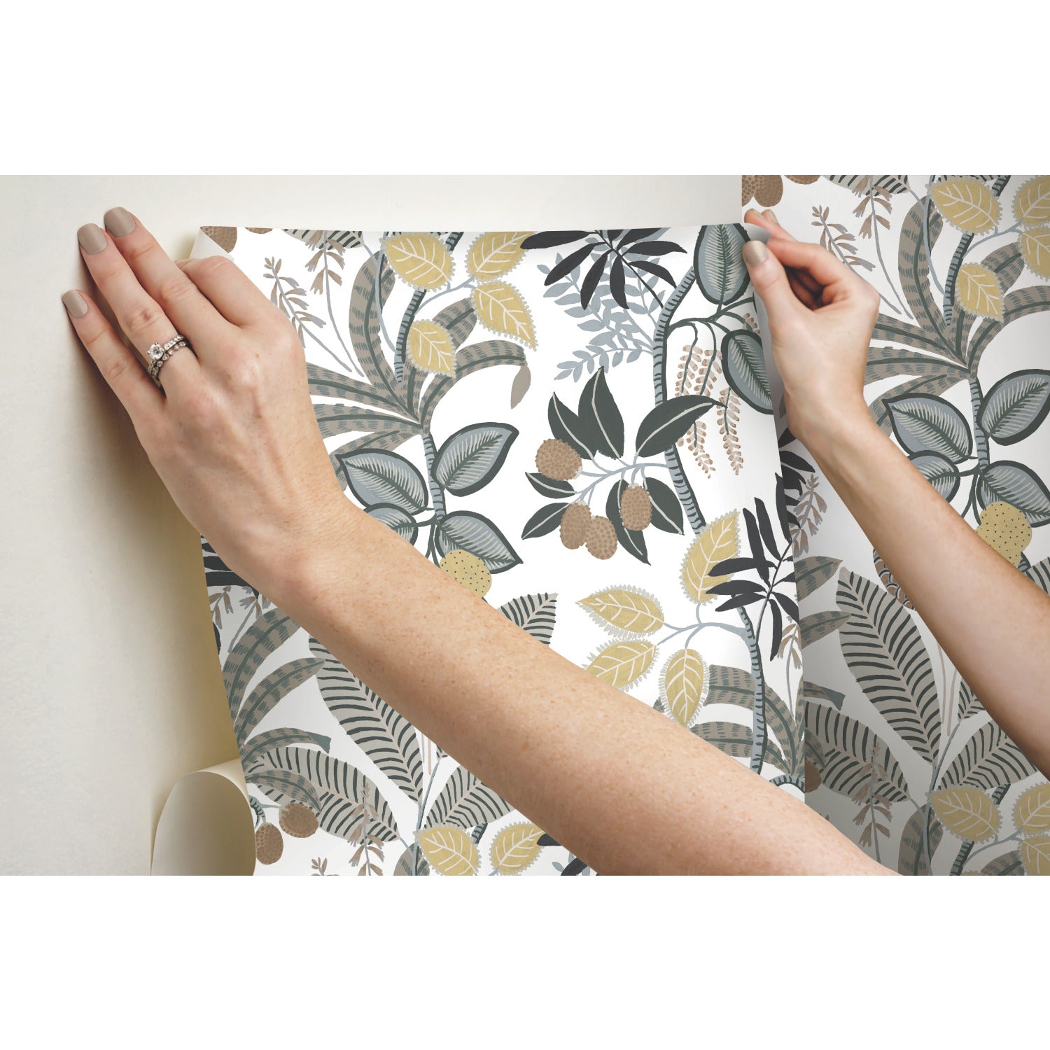 Funky Jungle Peel and Stick Wallpaper - how to stick
