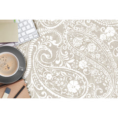 Paisley Prince Peel and Stick Wallpaper in a room setting