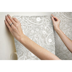 Paisley Prince Peel and Stick Wallpaper - how to stick