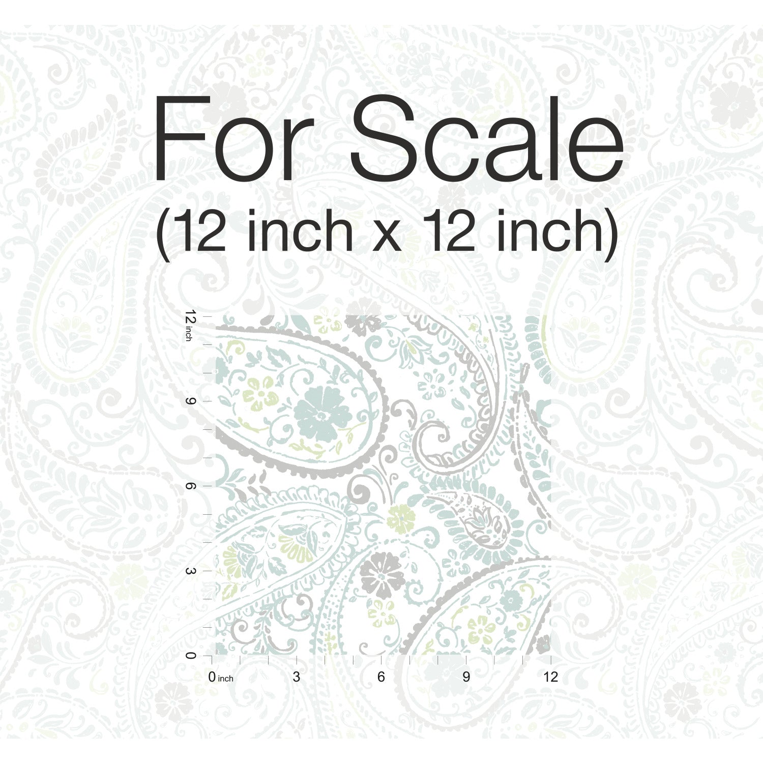 Paisley Prince Peel and Stick Wallpaper pattern close-up