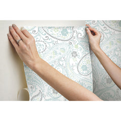 Paisley Prince Peel and Stick Wallpaper - how to stick