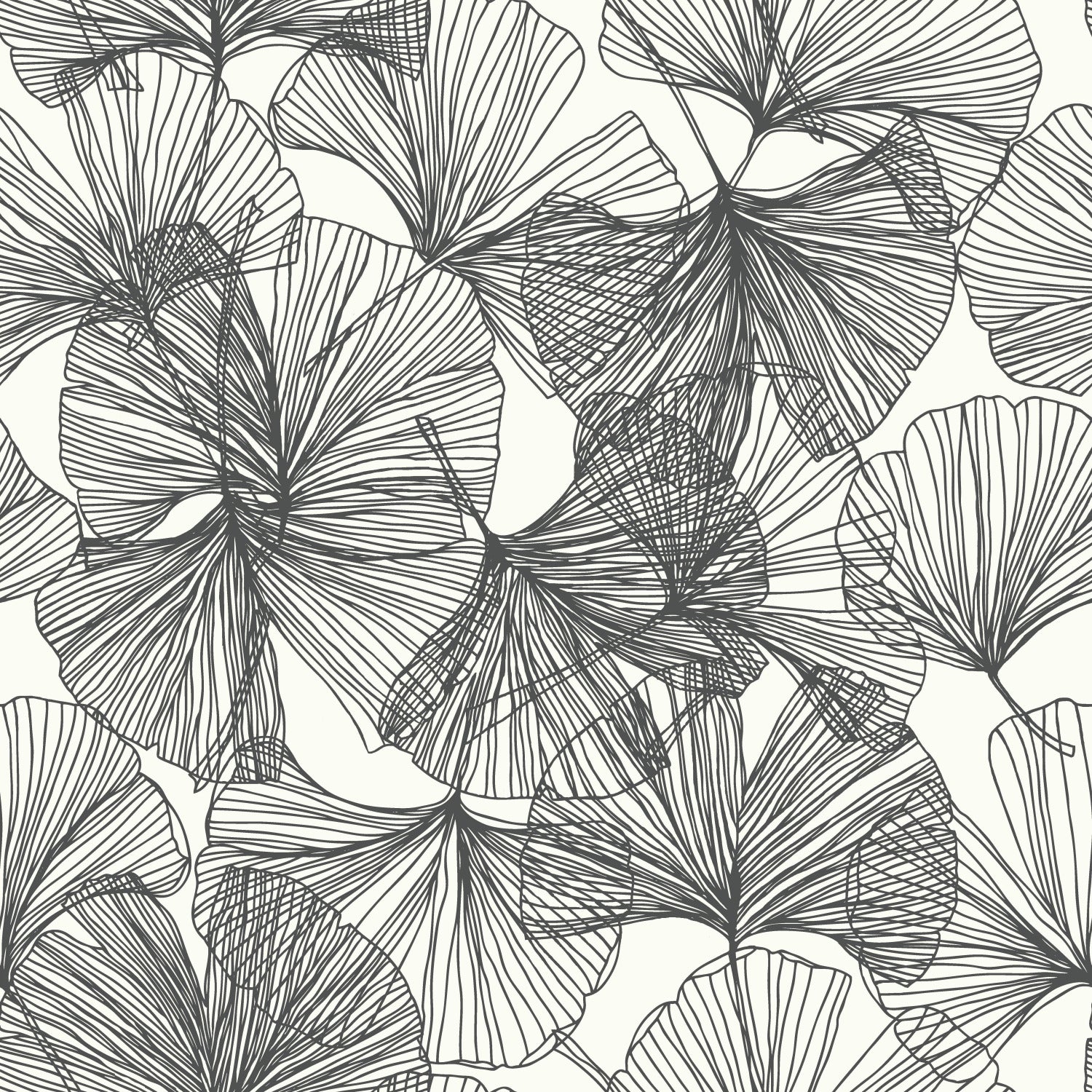 Ginkgo Leaves Peel and Stick Wallpaper by WallPops