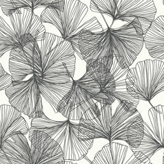 Ginkgo Leaves Peel and Stick Wallpaper by WallPops