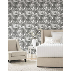 Ginkgo Leaves Peel and Stick Wallpaper in a room setting