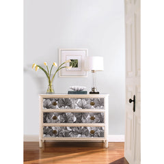 Ginkgo Leaves Peel and Stick Wallpaper in a room setting