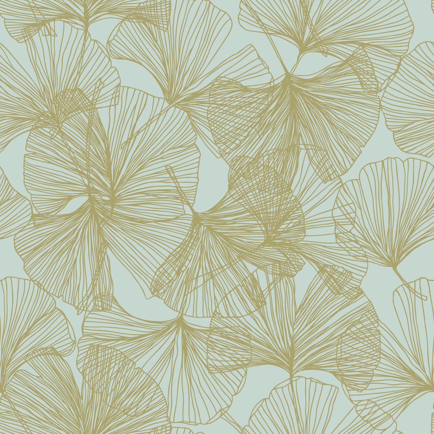 Ginkgo Leaves Peel and Stick Wallpaper by WallPops