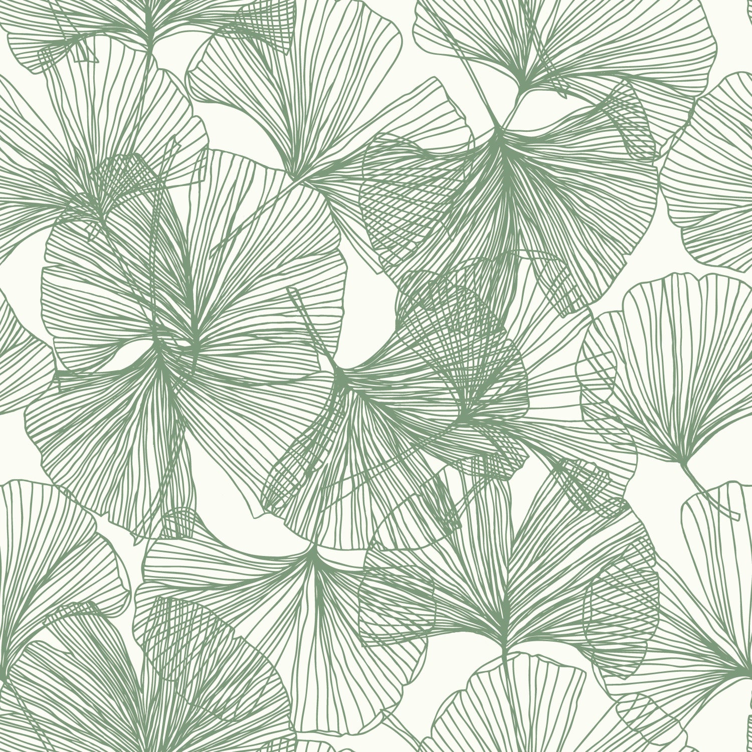 Ginkgo Leaves Peel and Stick Wallpaper by WallPops