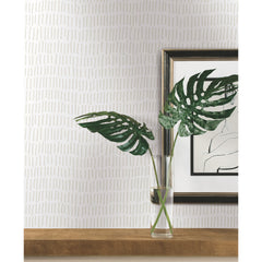 Tick Mark Peel and Stick Wallpaper in a room setting