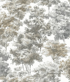 Old World Trees Peel and Stick Wallpaper by WallPops