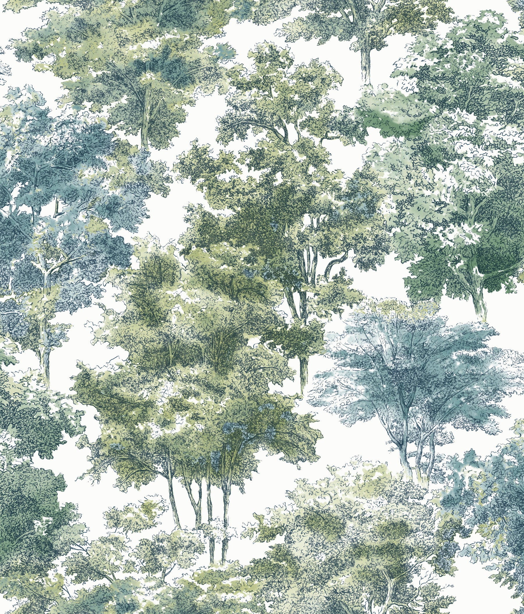 Old World Trees Peel and Stick Wallpaper by WallPops