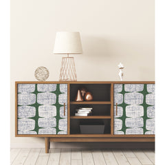 Mid-Century Beads P&S Wallpaper in a room setting