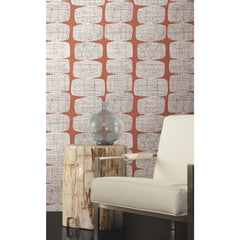 Mid-Century Beads Peel & Stick Wallpaper in a room setting