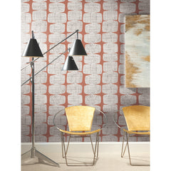 Mid-Century Beads Peel & Stick Wallpaper in a room setting