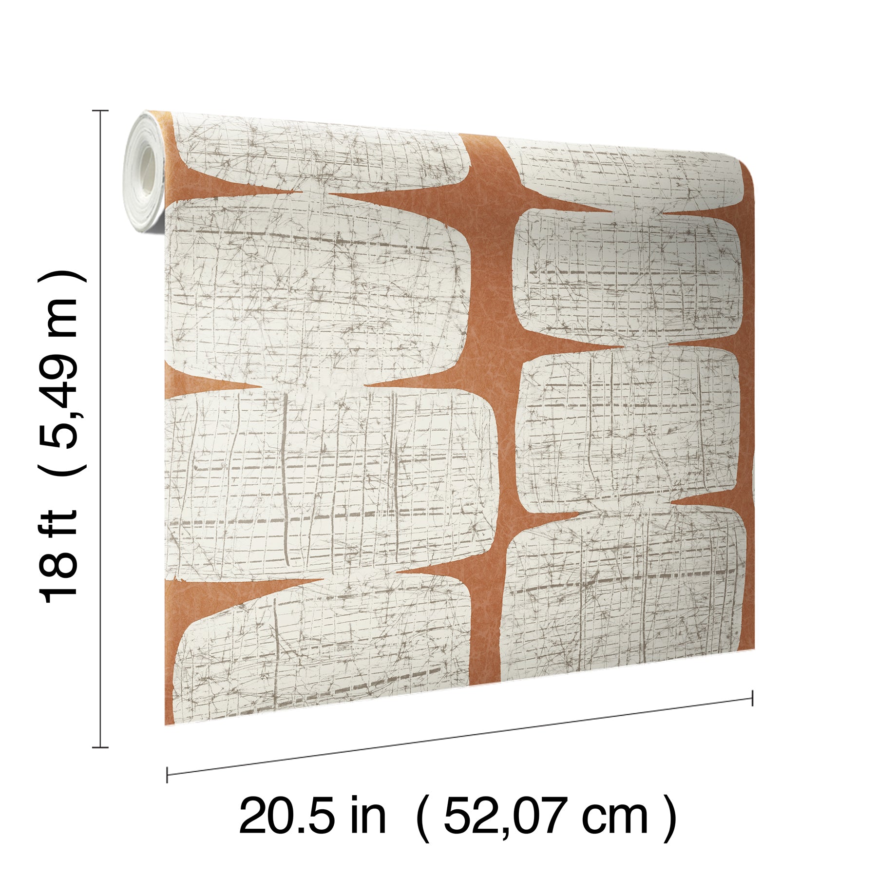 Mid-Century Beads Peel & Stick Wallpaper - dimensions