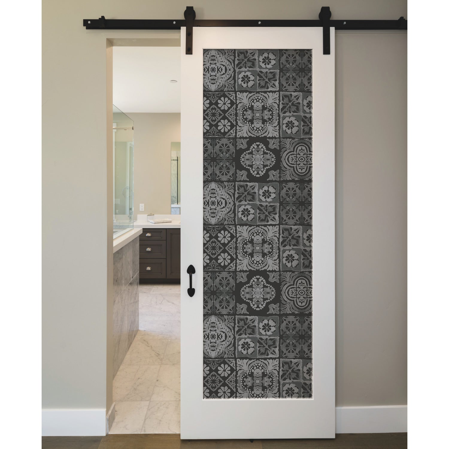 Marrakesh Tile Peel and Stick Wallpaper in a room setting