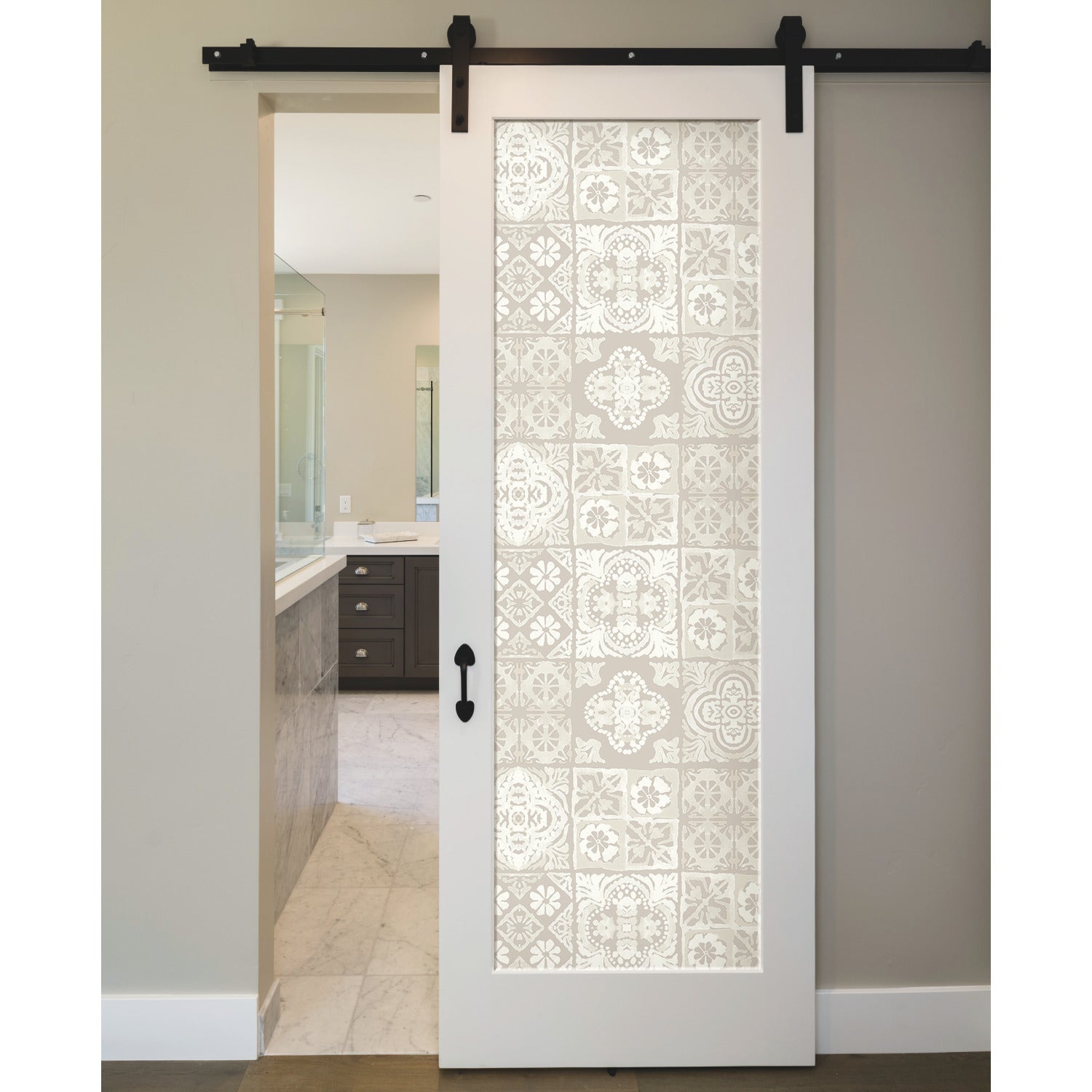 Marrakesh Tile Peel and Stick Wallpaper in a room setting