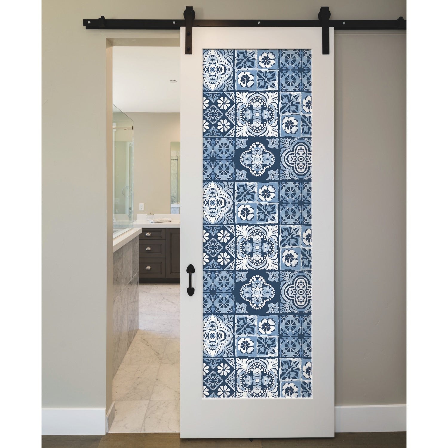 Marrakesh Tile Peel and Stick Wallpaper in a room setting