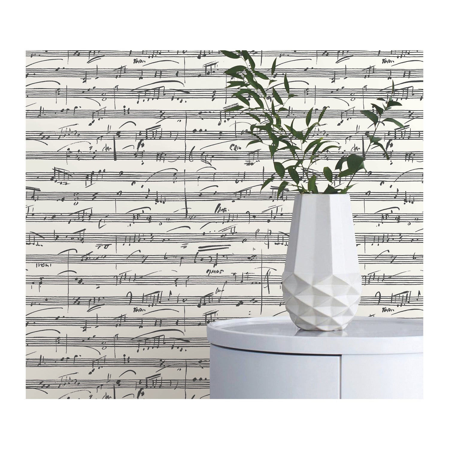 Melody Peel and Stick Wallpaper in a room setting