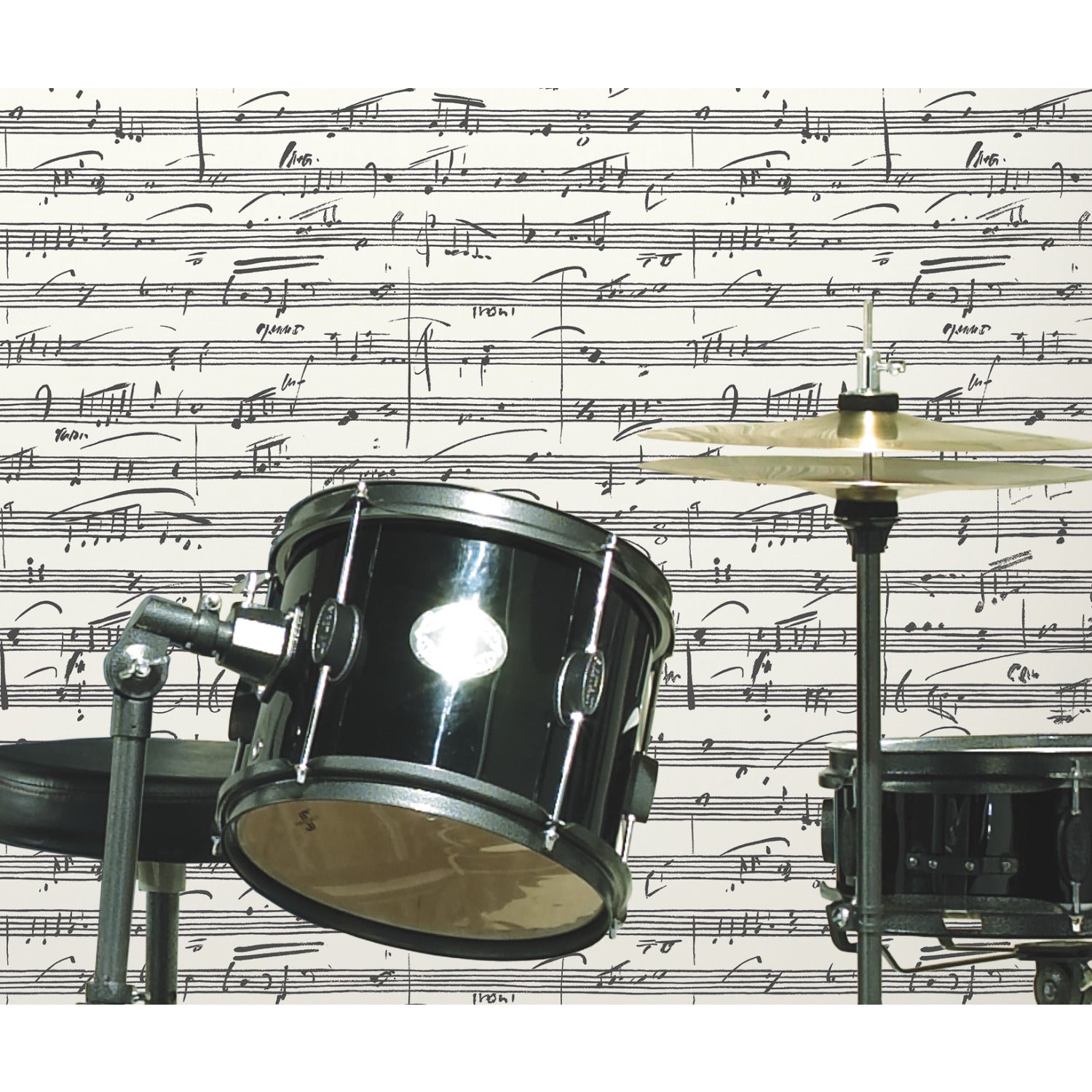 Melody Peel and Stick Wallpaper in a room setting