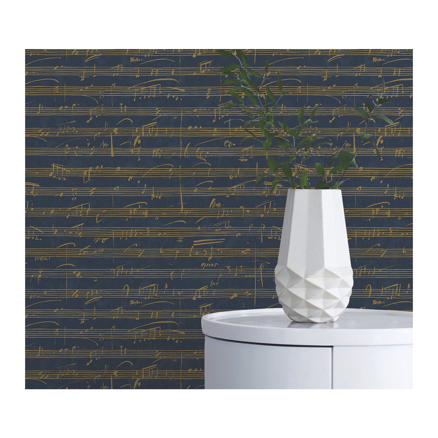 Melody Peel and Stick Wallpaper in a room setting
