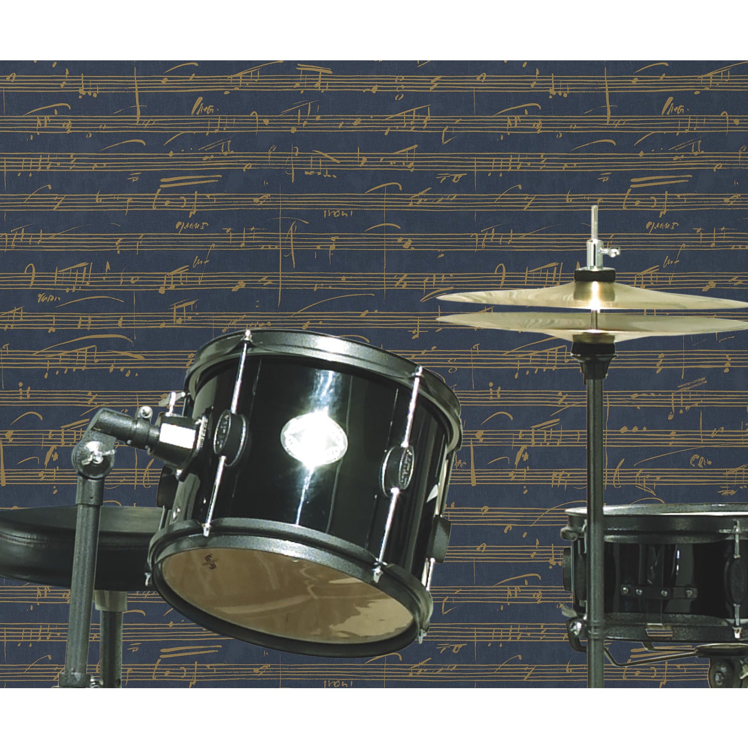 Melody Peel and Stick Wallpaper in a room setting